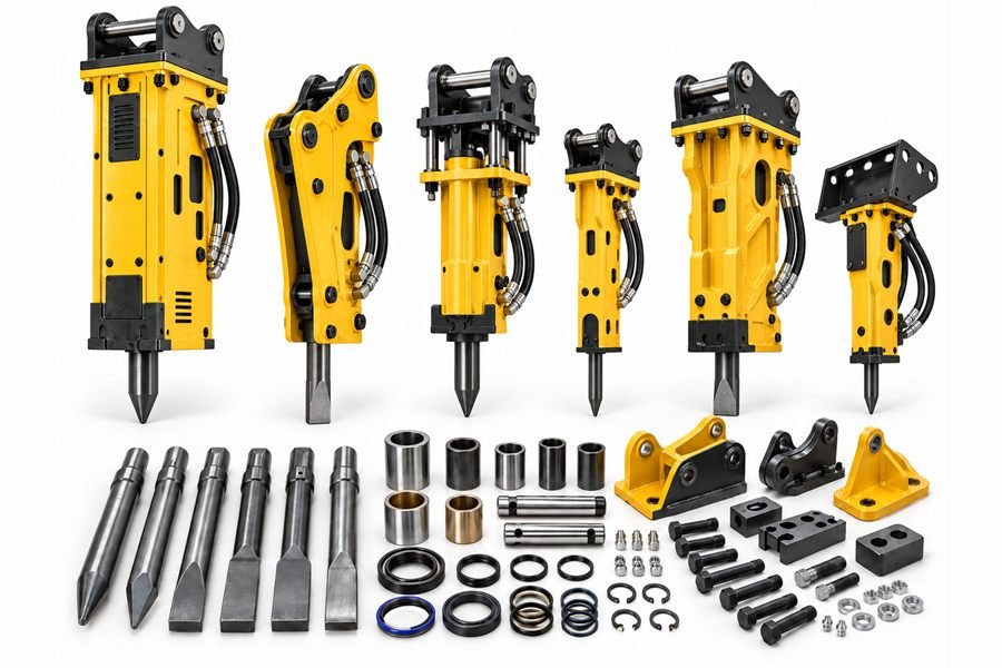 Hydraulic Rock Breakers supplied by Pranthi Enterprise