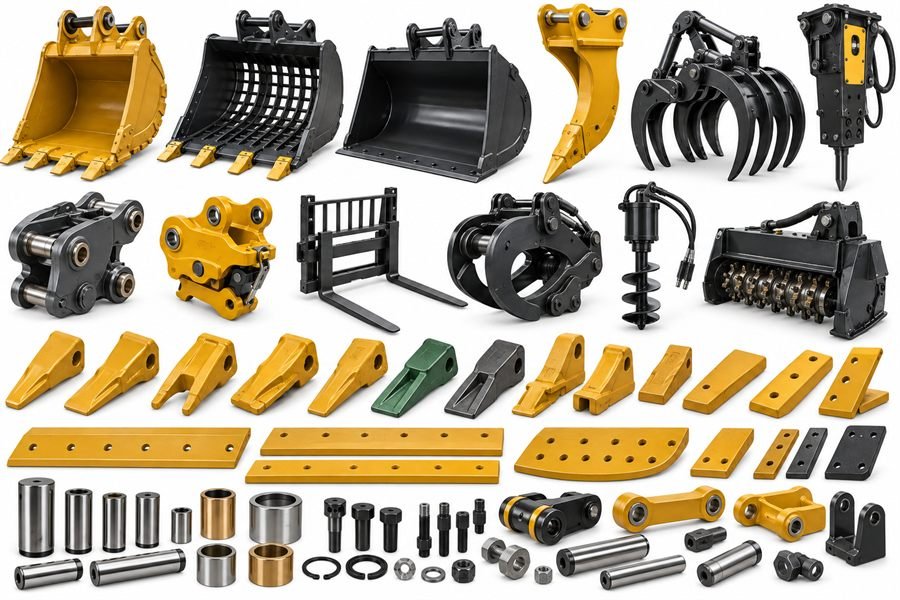 Buckets & Attachments supplied by Pranthi Enterprise